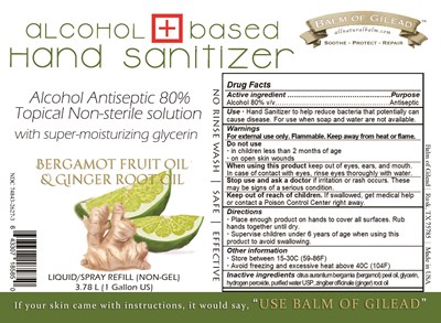 3785ml Label (Balm of Gilead)